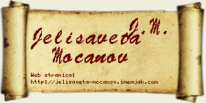 Jelisaveta Mocanov vizit kartica